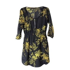 Zara Black and Yellow Mini Dress​​​